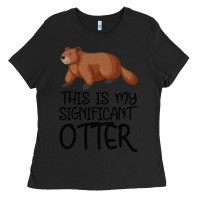 Black this is my significant otter Ladies Tee - Bettercallsaul