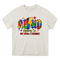 Cream adhd awareness Heavy Core Tee - LillyAllenDesigns