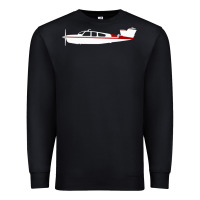 Black Beechcraft Bonanza  Perfect Gift Premium Sweatshirt - minhPixels