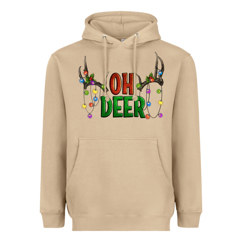 Oh Deer Christmas Heavyweight Hoodie by Artiststas | Teevron