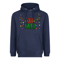 Navy Oh deer christmas Heavyweight Hoodie - Artiststas