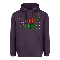 Plum Oh deer christmas Heavyweight Hoodie - Artiststas