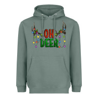 Sage Oh deer christmas Heavyweight Hoodie - Artiststas