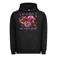 Pigment Black in october we wear pink football Urban Hoodie - AdoDesignShop