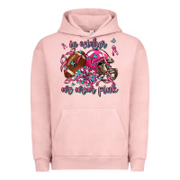 Pigment Salmon in october we wear pink football Urban Hoodie - AdoDesignShop
