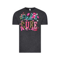 Vintage Black Find a cure Cancer Awareness Vintage Tee - HowdyJamesFarm