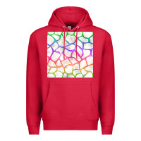 Cardinal Watercolor Rainbow Giraffe Seamless Pattern Premium Hoodie - BundleAndBundleShop