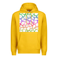 Lemon Watercolor Rainbow Giraffe Seamless Pattern Premium Hoodie - BundleAndBundleShop