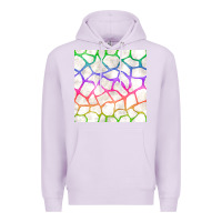 Lilac Watercolor Rainbow Giraffe Seamless Pattern Premium Hoodie - BundleAndBundleShop