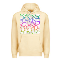 Pina Colada Watercolor Rainbow Giraffe Seamless Pattern Premium Hoodie - BundleAndBundleShop