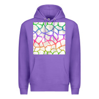 Purple Watercolor Rainbow Giraffe Seamless Pattern Premium Hoodie - BundleAndBundleShop