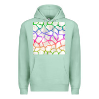 Seafoam Watercolor Rainbow Giraffe Seamless Pattern Premium Hoodie - BundleAndBundleShop