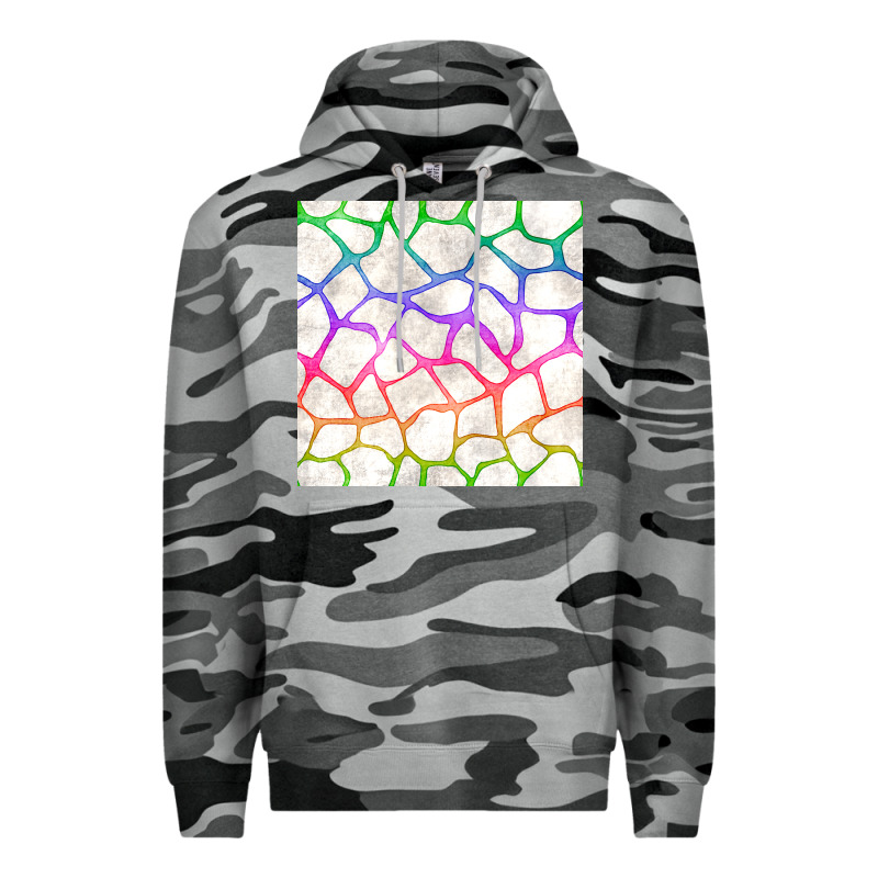 Watercolor Rainbow Giraffe Seamless Pattern Premium Hoodie by BundleAndBundleShop | Teevron