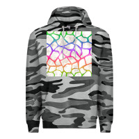 Slate Camo Watercolor Rainbow Giraffe Seamless Pattern Premium Hoodie - BundleAndBundleShop