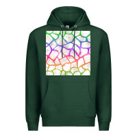 Sports Green Watercolor Rainbow Giraffe Seamless Pattern Premium Hoodie - BundleAndBundleShop