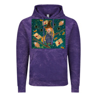Cloud Purple wizard boy with mouse Vintage Hoodie - TumblerDesignByShophia
