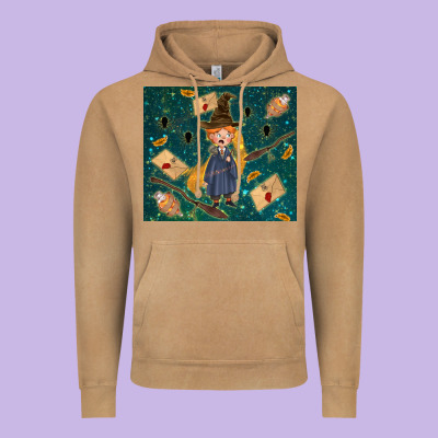 Wizard Boy With Mouse Vintage Hoodie Designed By Tumblerdesignbyshophia