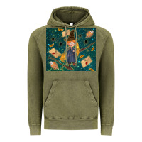 Vintage Olive wizard boy with mouse Vintage Hoodie - TumblerDesignByShophia