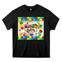Black autism mom Heavy Core Tee - LillyAllenDesigns