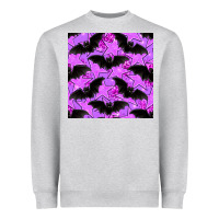 Heather Grey halloween bat and stars seamless pattern Heavyweight Sweatshirt - BundleAndBundleShop