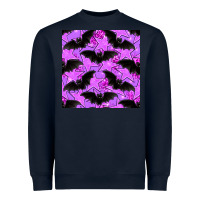 Halloween Bat And Stars Seamless Pattern Heavyweight Sweatshirt | Teevron