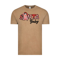 Vintage Coffee Christmas Santa Baby Vintage Tee - RanaPortraitStore