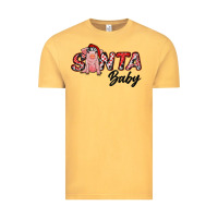 Vintage Mustard Christmas Santa Baby Vintage Tee - RanaPortraitStore