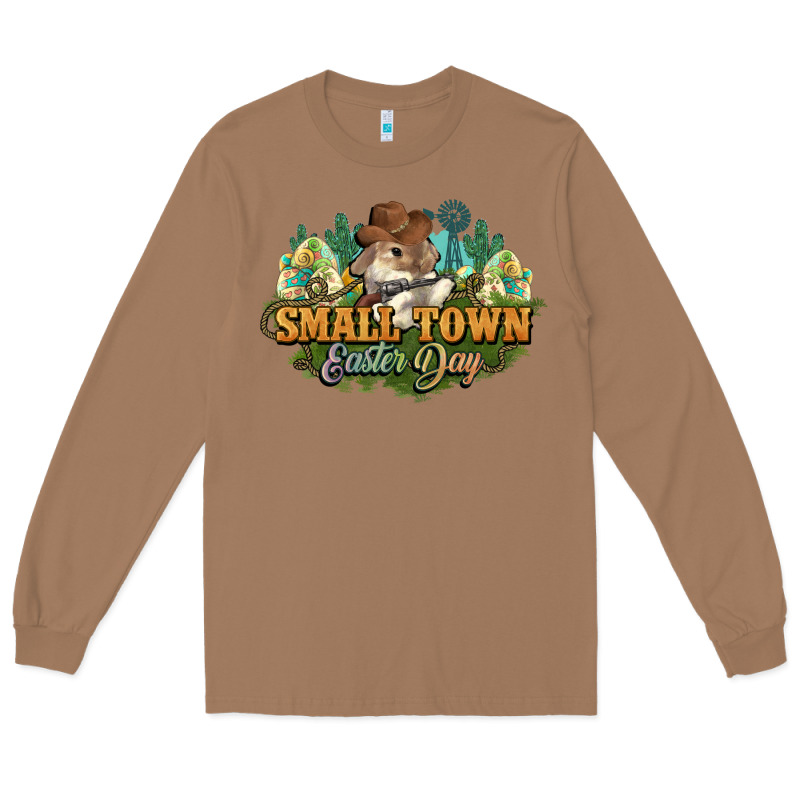 Small Town Easter Day Long Sleeve Tee by HowdyJamesFarm | Teevron