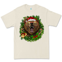Bone christmas bear  wreath Premium Tee - BarkalooDesign