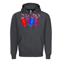 Smoke american obsessive cup Zipper Hoodie - CowhideDigitalArt