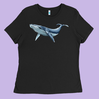 Humpback Whale Ladies Tee Designed By Barkaloodesign