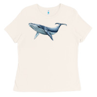 Bone humpback whale Ladies Tee - BarkalooDesign