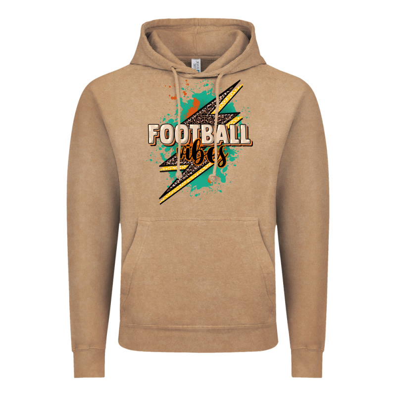 Football Vibes Vintage Hoodie by HowdyJamesFarm | Teevron