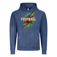 Vintage Denim Football Vibes Vintage Hoodie - HowdyJamesFarm