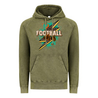 Vintage Olive Football Vibes Vintage Hoodie - HowdyJamesFarm