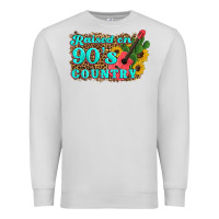 Dove Grey raised 90's country guitar cactus sunflower's Premium Sweatshirt - Artiststas