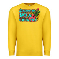 Lemon raised 90's country guitar cactus sunflower's Premium Sweatshirt - Artiststas
