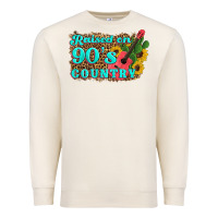 Sandshell raised 90's country guitar cactus sunflower's Premium Sweatshirt - Artiststas