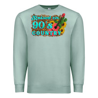 Seafoam raised 90's country guitar cactus sunflower's Premium Sweatshirt - Artiststas