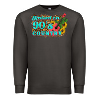 Smoke raised 90's country guitar cactus sunflower's Premium Sweatshirt - Artiststas