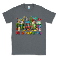 Charcoal Heather Mexican Dia De Los Muertos Coffee Cups Classic Tee - texasbilliewilder