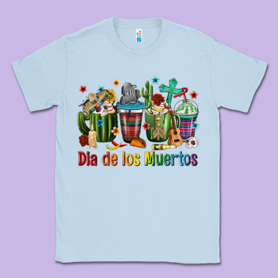 Mexican Dia De Los Muertos Coffee Cups Classic Tee Designed By Texasbilliewilder