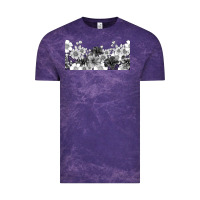 Cloud Purple black and white floral Vintage Tee - TumblerDesignByShophia