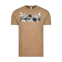Vintage Coffee black and white floral Vintage Tee - TumblerDesignByShophia