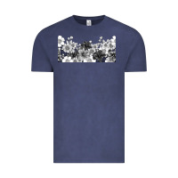 Vintage Denim black and white floral Vintage Tee - TumblerDesignByShophia