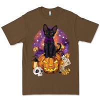 Cacao halloween black cat pumpkin Premium Tee - BarkalooDesign