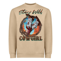 Mushroom Stay Wild Cowgirl Heavyweight Sweatshirt - FaDigitalArtStudio