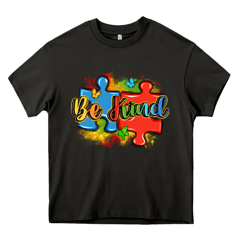 Be Kind Autism Heavy Core Tee by LillyAllenDesigns | Teevron