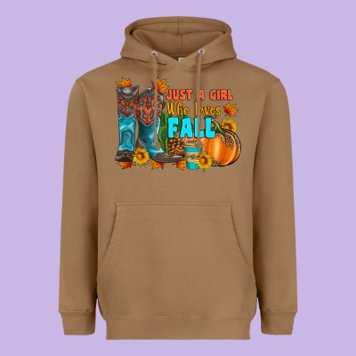 Jusa A Girl Who Loves Fall Heavyweight Hoodie Designed By Artiststas