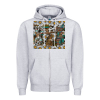Heather Grey easter Zipper Hoodie - CowhideDigitalArt